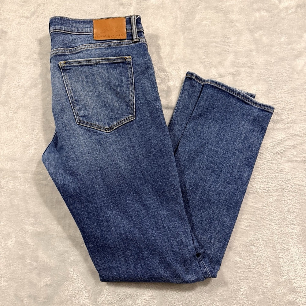 Rising Sun & Co. Men's 36x32 Slim Fit Denim Jeans